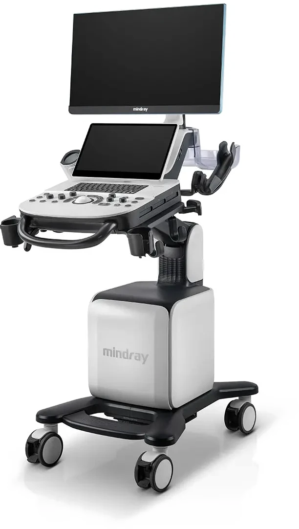 Mindray Consona N5 en tres cuartos con el monitor sobre su columna