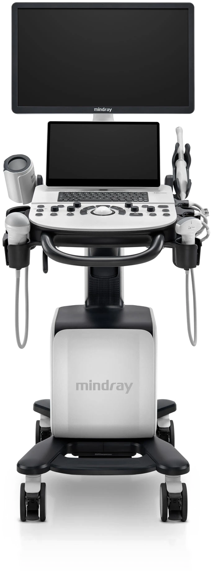 Mindray Consona N5 de frente con los transductores montados