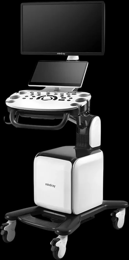 Mindray Consona N6 con el monitor elevado sobre su columna