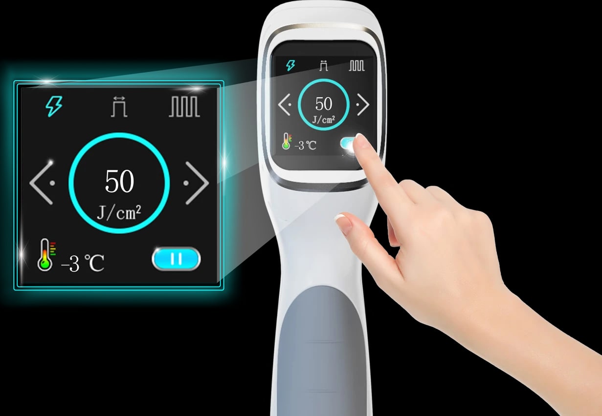 Pantalla OLED del maneral del Nubway Láser Diodo Mini con la energía y la temperatura