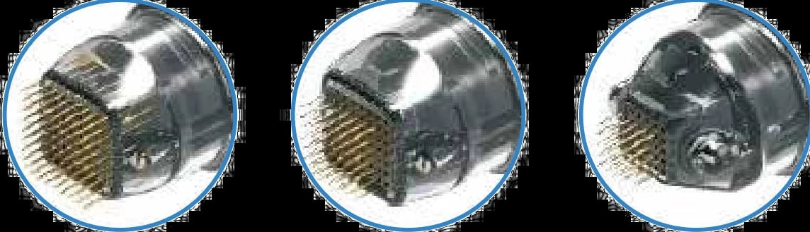 Las puntas de microagujas del Nubway Microneedle RF, de 81, 49 y 25 agujas