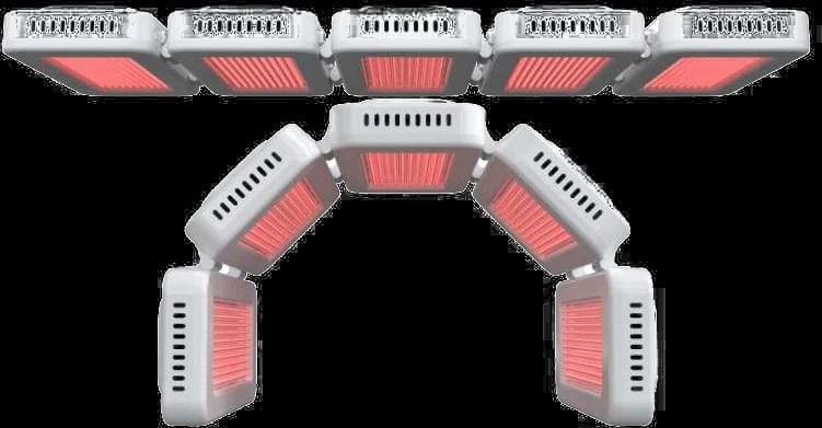 Paneles LED del Nubway Terapia LED, abiertos en plano y curvados